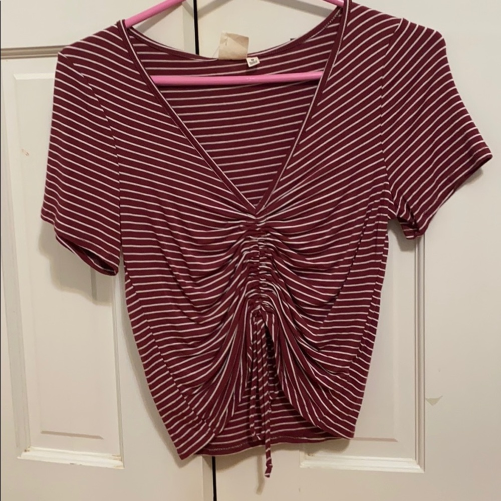Striped crop top
